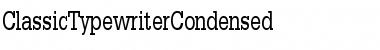 ClassicTypewriterCondensed Font