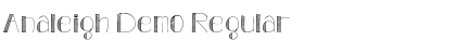 Analeigh Demo Font