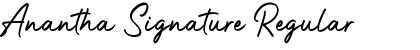 Anantha Signature Font