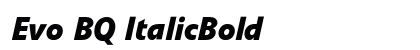 Evo BQ ItalicBold preview