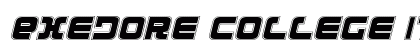 Exedore College Italic Italic preview