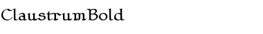 ClaustrumBold Font