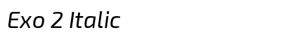 Exo 2 Italic preview