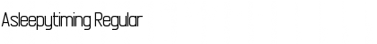 Asleepytiming Font