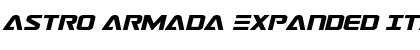 Astro Armada Expanded Italic Font