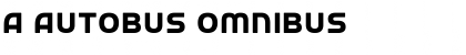 a Autobus Omnibus Font