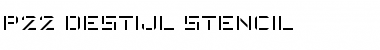 P22 DeStijl Stencil Regular Font