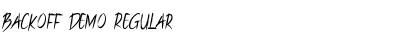 Download Backoff Demo Font Download Backoff Demo Font