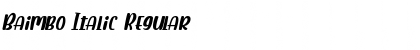 Download Baimbo Italic Font Download Baimbo Italic Font