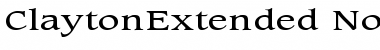 ClaytonExtended Font