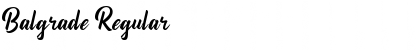 Balgrade Font