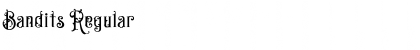 Bandits Regular Font Bandits Regular Font