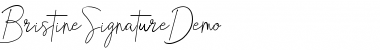 Download Bristine Signature Demo Font