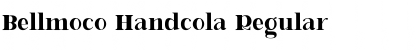 Bellmoco Handcola Font