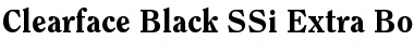 Clearface Black SSi Extra Bold Font