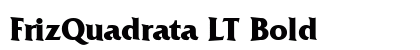 FrizQuadrata LT Bold preview