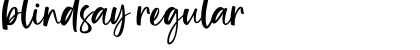 Blindsay Font