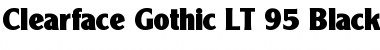 Download ClearfaceGothic LT Black Font Download ClearfaceGothic LT Black Font