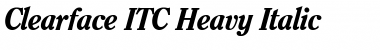 Clearface ITC BQ Italic Font