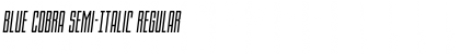 Blue Cobra Semi-Italic Font