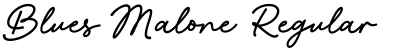 Blues Malone Regular Font