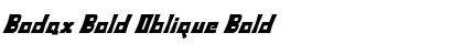 Download Bodax Bold Oblique Font