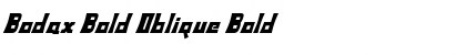 Download Bodax Bold Oblique Font