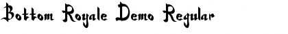 Download Bottom Royale Demo Font Download Bottom Royale Demo Font