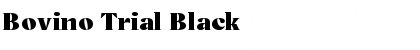 Bovino Trial Black Font