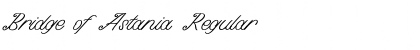 Bridge of Astania Font