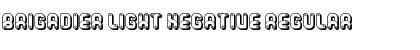 Brigadier Light Negative Regular Font