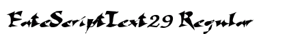 FateScriptText29 Regular Preview