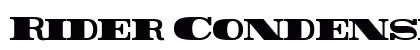 Rider Condensed Condensed ExtraBlack