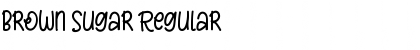 Brown Sugar Regular Font