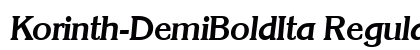 Korinth-DemiBoldIta Regular preview