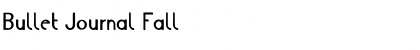 Bullet Journal Font