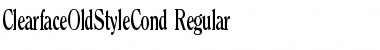 ClearfaceOldStyleCond Regular Font