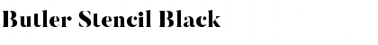 Butler Stencil Black Font