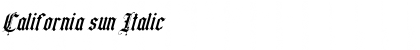 Download California sun Font