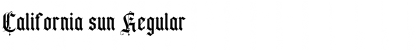 Download California sun Font