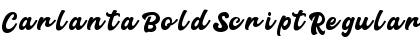 Carlanta Bold Script Font