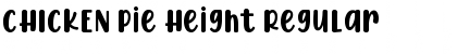 CHICKEN Pie Height Font