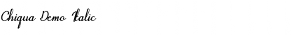 Download Chiqua Demo Font Download Chiqua Demo Font