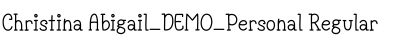 Download Christina Abigail_DEMO_Personal Font Download Christina Abigail_DEMO_Personal Font