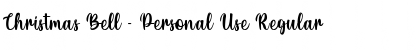 Christmas Bell - Personal Use Font