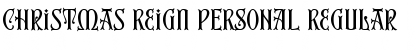 Christmas Reign PERSONAL Font