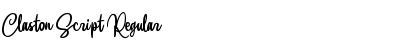 Claston Script Font