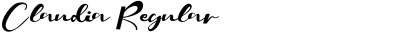 Claudia Regular Font Claudia Regular Font