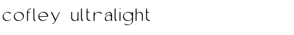 cofley ultralight Font