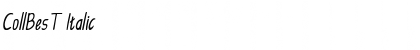 CollBesT Italic Font CollBesT Italic Font